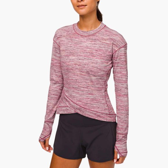 lululemon athletica Tops - lululemon athletica Close to Crossing Long Sleeve Rulu Shirt in Space Dye Blush
